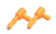 L TYPE NIPPLE FOR FUEL CAN CAP SET - ORANGE